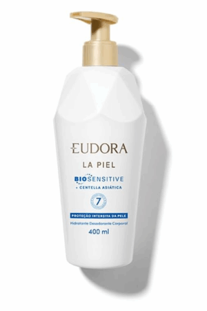 EUDORA LA PIEL HIDRATANTE DESODORANTE CORPORAL BIOSENSITIVE + CENTELLA ASIÁTICA 400ML